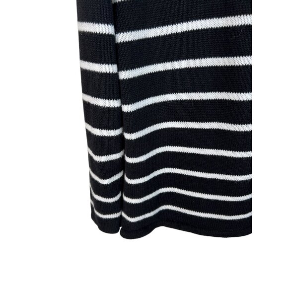 Vintage Nautical Fisherman Lighthouse Embroidered Striped Pullover Sweater M - Picture 8 of 10